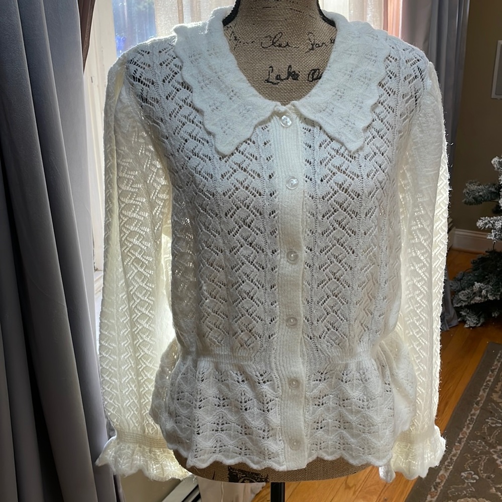 NEW! Open Stitch Cardigan